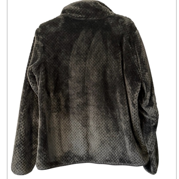 Columbia women’s XL long sleeve full zip black with gray tint fleece jacket - Picture 2 of 4